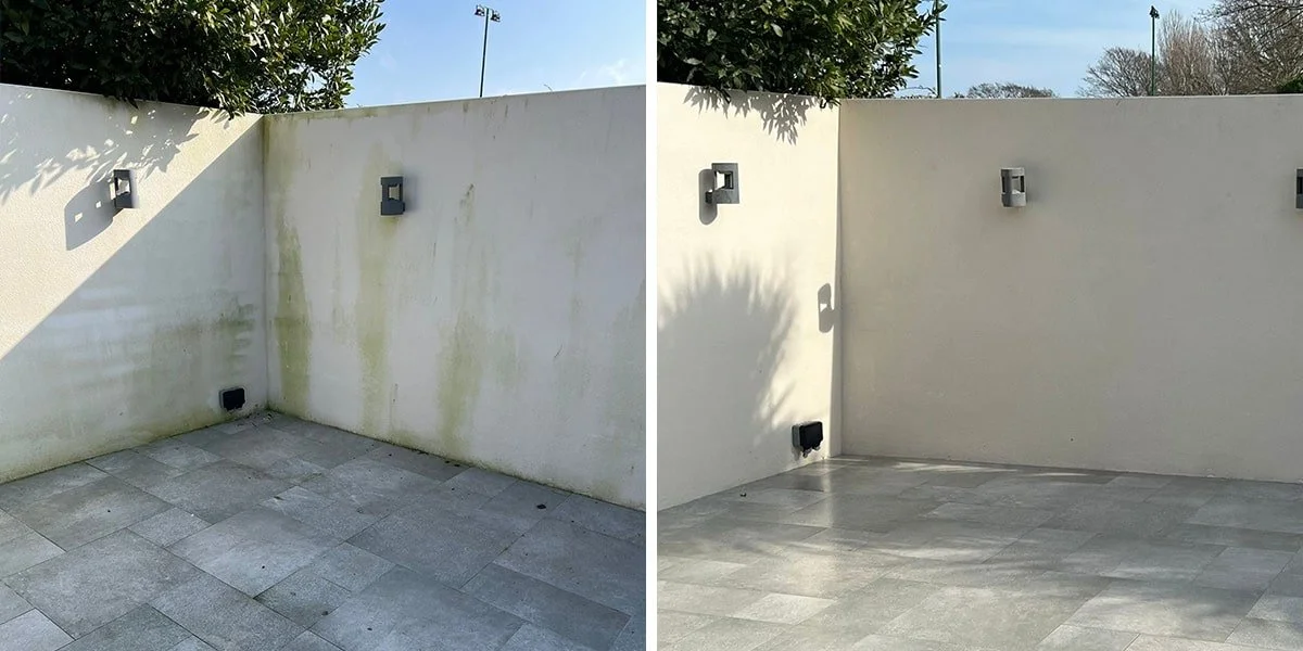 Example of render cleaning by Chichester Exterior Cleaning — Render Cleaning & Wall Soft Washing in Chichester