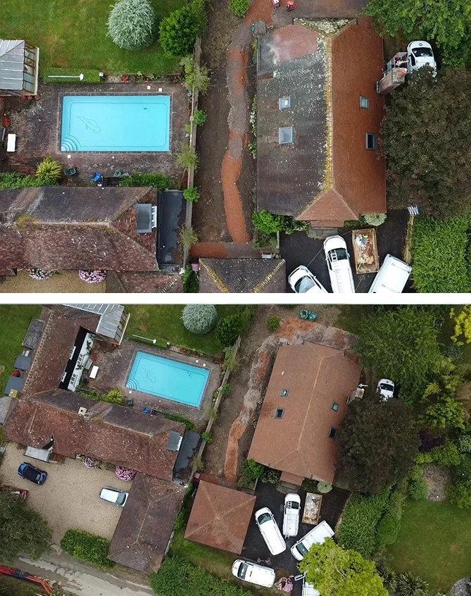 Whole-property exterior and roof cleaning on a home in Chichester